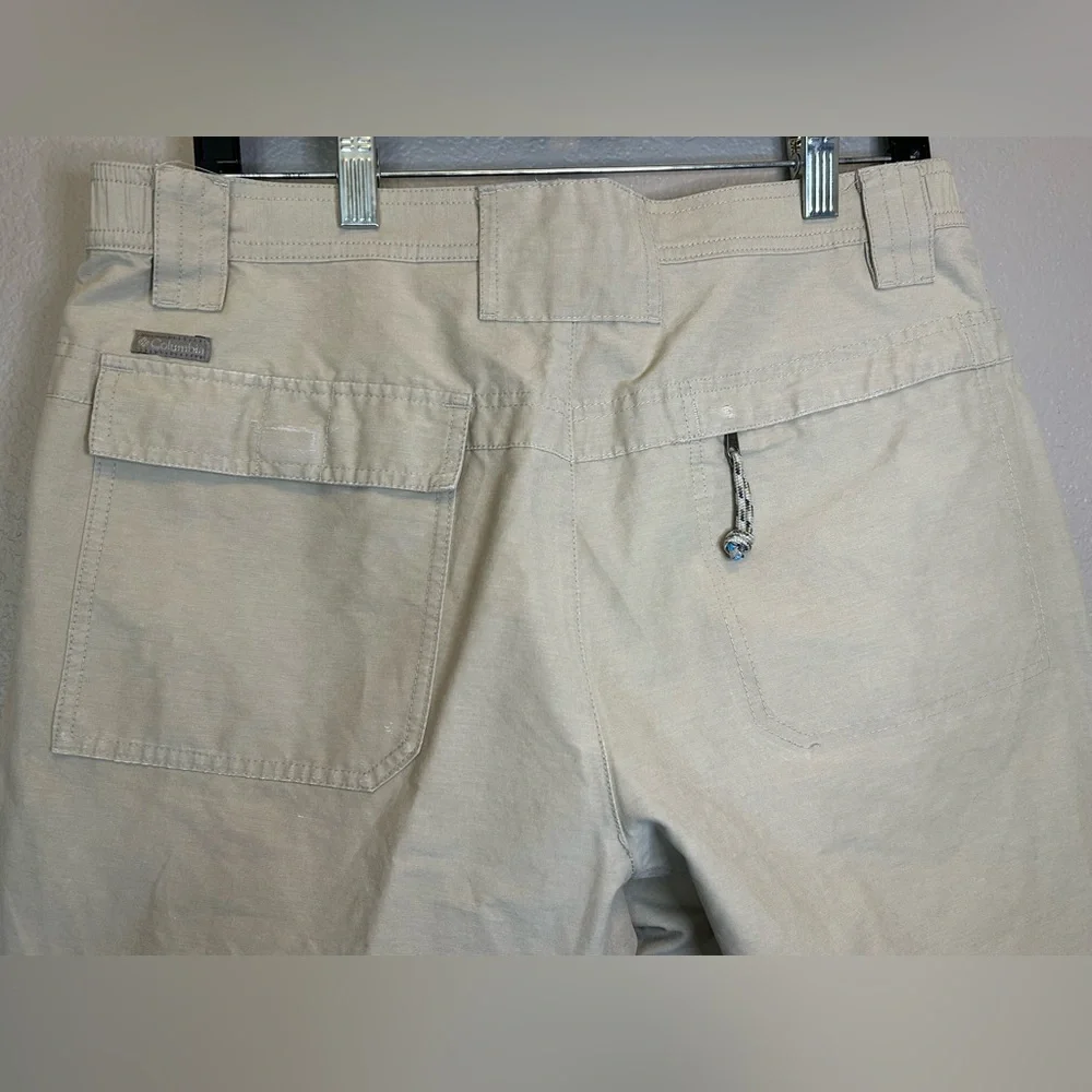 Columbia Casual Hiking Active Outdoor Utility Shorts Summer Khaki Athleisure